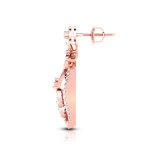 1.12 ct Natural Diamond Earrings 14k Yellow, Rose White Gold - Image 5