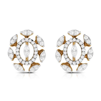 1.02 ct Natural Diamond Earrings 14k Yellow, Rose White Gold