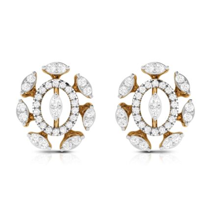 1.02 ct Natural Diamond Earrings 14k Yellow, Rose White Gold