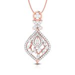1.00 Ct Natural Diamond Pendants 14k Yellow Rose White Gold - Image 3