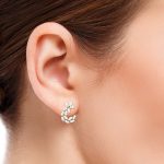 0.47 ct Natural Diamond Earrings 14k Yellow, Rose White Gold - Image 6