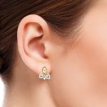 0.55 ct Natural Diamond Earrings 14k Yellow, Rose White Gold - Image 12