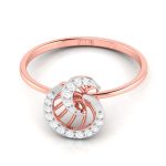 14k Gold 0.06 ct Natural Diamond Rings For Women's Gift Daily Wear - Image 2
