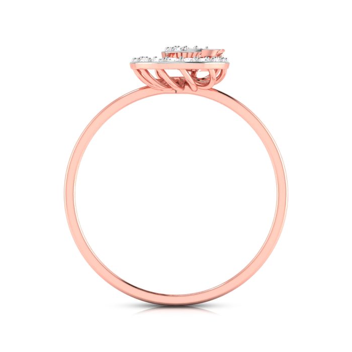 14k Gold 0.06 ct Natural Diamond Rings For Women's Gift Daily Wear - Image 4