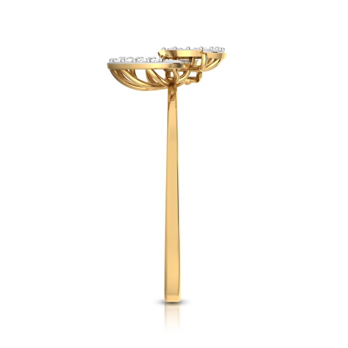 14k Gold 0.06 ct Natural Diamond Rings For Women's Gift Daily Wear - Image 9