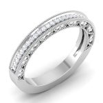 0.37 ct Natural Diamond Engagement Wedding Anniversary Bands 14k Gold