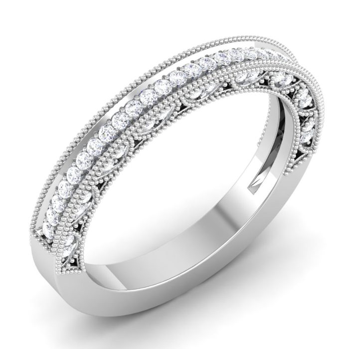 0.37 ct Natural Diamond Engagement Wedding Anniversary Bands 14k Gold - Image 1