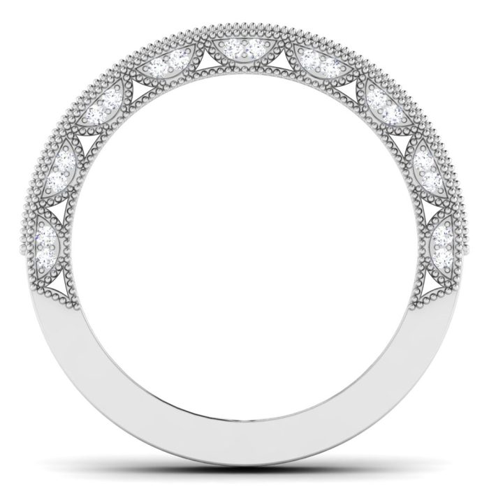 0.37 ct Natural Diamond Engagement Wedding Anniversary Bands 14k Gold - Image 5