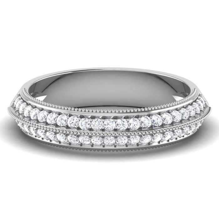 0.36 ct Natural Diamond Engagement Wedding Anniversary Bands 14k Gold - Image 2