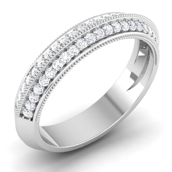 0.36 ct Natural Diamond Engagement Wedding Anniversary Bands 14k Gold - Image 1