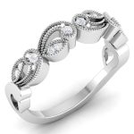 0.14 ct Natural Diamond Engagement Wedding Anniversary Bands 14k Gold