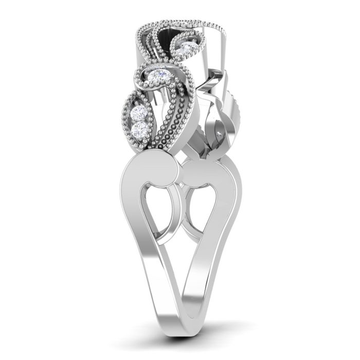 0.14 ct Natural Diamond Engagement Wedding Anniversary Bands 14k Gold - Image 4