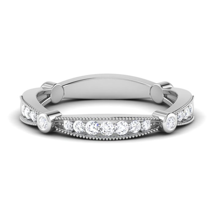 0.25 ct Natural Diamond Engagement Wedding Anniversary Bands 14k Gold - Image 2