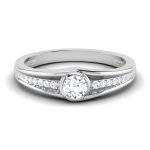 0.30 ct Natural Diamond Solitaire Engagement Wedding Rings 14k Gold - Image 2