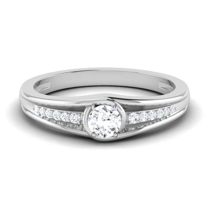 0.30 ct Natural Diamond Solitaire Engagement Wedding Rings 14k Gold - Image 2