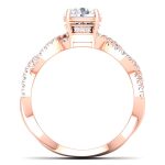 0.93 ct Natural Diamond Solitaire Engagement Wedding Rings 14k Gold - Image 5