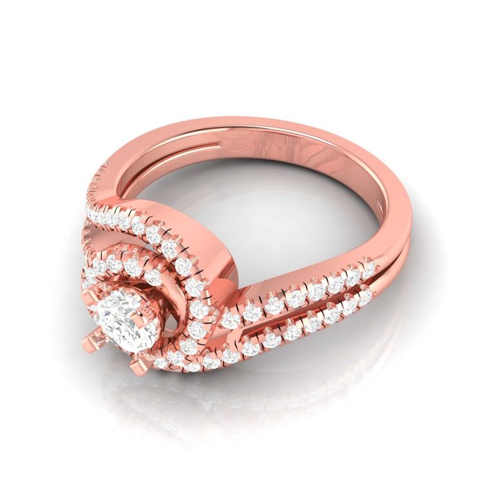0.69 ct Natural Diamond Solitaire Engagement Wedding Rings 14k Gold - Image 4