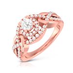 0.61 Ct Natural Diamond Solitaire Engagement Wedding Rings 14k Gold - Image 3