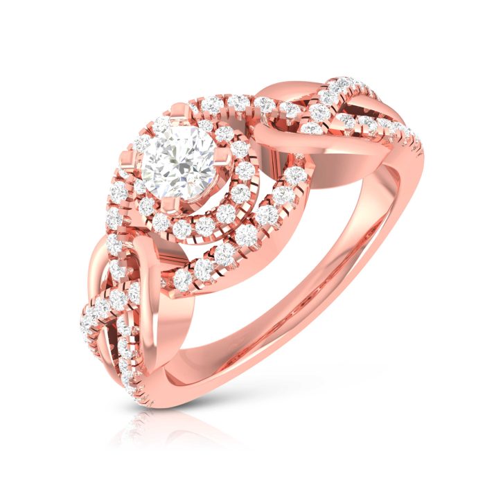 0.61 Ct Natural Diamond Solitaire Engagement Wedding Rings 14k Gold - Image 3