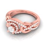 0.61 Ct Natural Diamond Solitaire Engagement Wedding Rings 14k Gold - Image 4