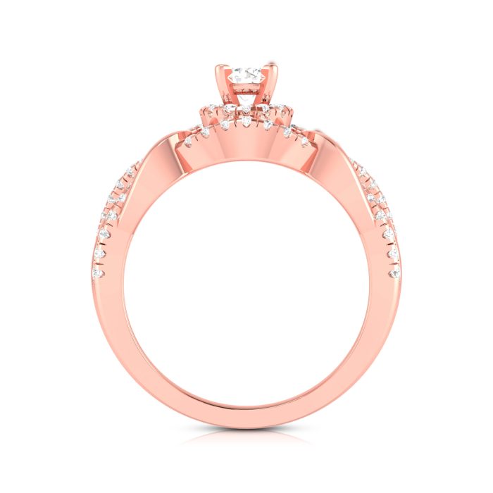 0.61 Ct Natural Diamond Solitaire Engagement Wedding Rings 14k Gold - Image 6