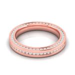 0.76 Ct Natural Diamond Engagement Wedding Anniversary Bands 14k Gold - Image 2