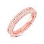 0.76 Ct Natural Diamond Engagement Wedding Anniversary Bands 14k Gold - Image 3