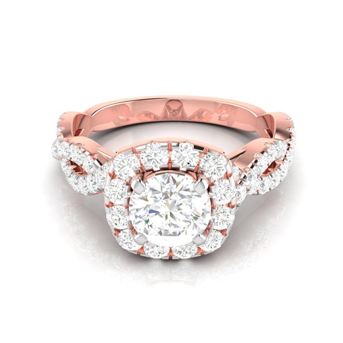 0.91 ct Natural Diamond Solitaire Engagement Wedding Rings 14k Gold - Image 2