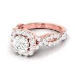 0.91 ct Natural Diamond Solitaire Engagement Wedding Rings 14k Gold - Image 3