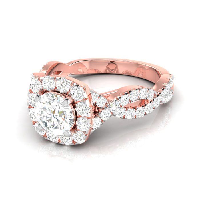 0.91 ct Natural Diamond Solitaire Engagement Wedding Rings 14k Gold - Image 3
