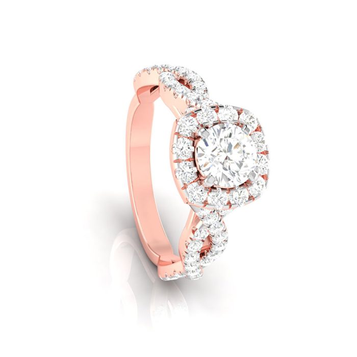 0.91 ct Natural Diamond Solitaire Engagement Wedding Rings 14k Gold - Image 5