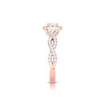 0.91 ct Natural Diamond Solitaire Engagement Wedding Rings 14k Gold - Image 6