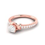 0.50 ct Natural Diamond Solitaire Engagement Wedding Rings 14k Gold - Image 3