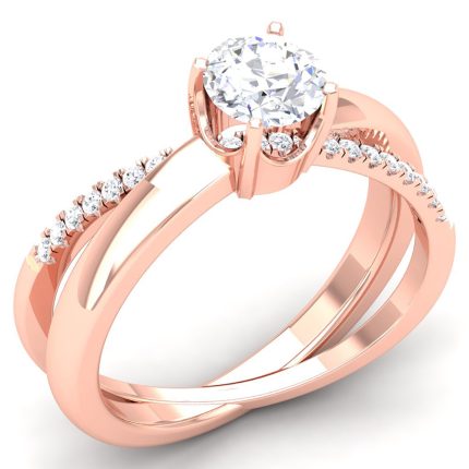 0.83 ct Natural Diamond Solitaire Engagement Wedding Rings 14k Gold