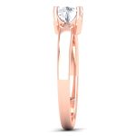 0.83 ct Natural Diamond Solitaire Engagement Wedding Rings 14k Gold - Image 4