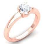 0.73 ct Natural Diamond Solitaire Engagement Wedding Rings 14k Gold