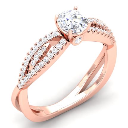 0.96 ct Natural Diamond Solitaire Engagement Wedding Rings 14k Gold