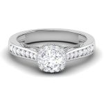 0.80 ct Natural Diamond Solitaire Engagement Wedding Rings 14k Gold - Image 2