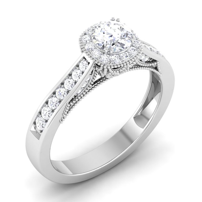 0.80 ct Natural Diamond Solitaire Engagement Wedding Rings 14k Gold - Image 1