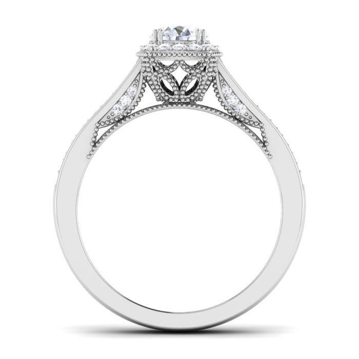 0.80 ct Natural Diamond Solitaire Engagement Wedding Rings 14k Gold - Image 5