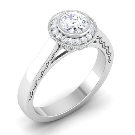 0.77 ct Natural Diamond Solitaire Engagement Wedding Rings 14k Gold