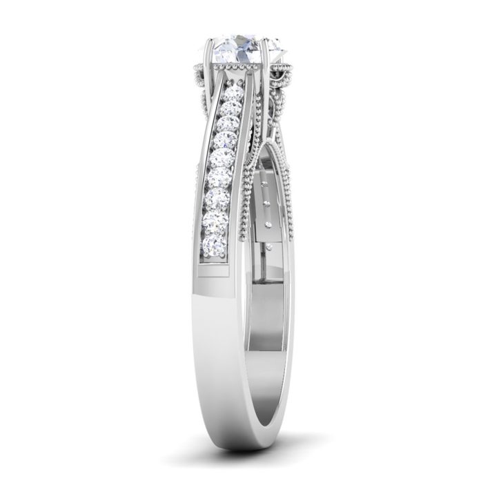 0.75 ct Natural Diamond Solitaire Engagement Wedding Rings 14k Gold - Image 4