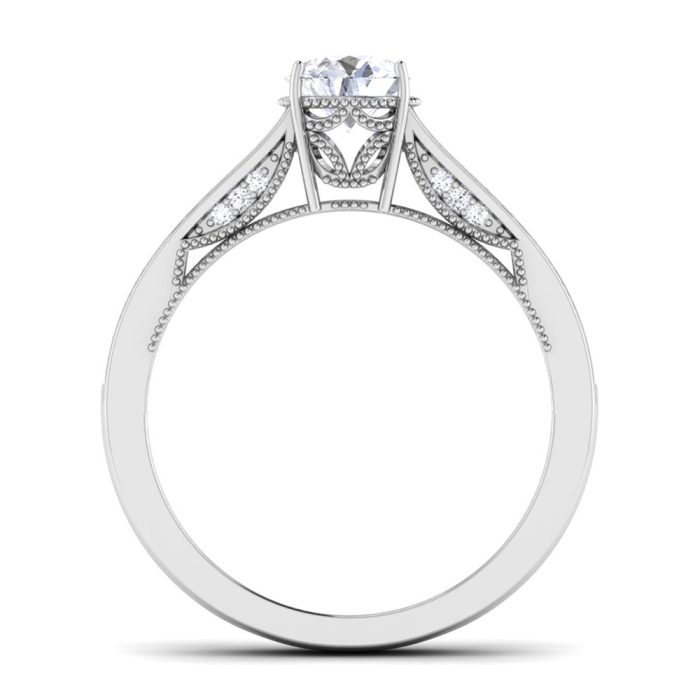 0.75 ct Natural Diamond Solitaire Engagement Wedding Rings 14k Gold - Image 5
