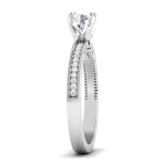 0.75 ct Natural Diamond Solitaire Engagement Wedding Rings 14k Gold - Image 4