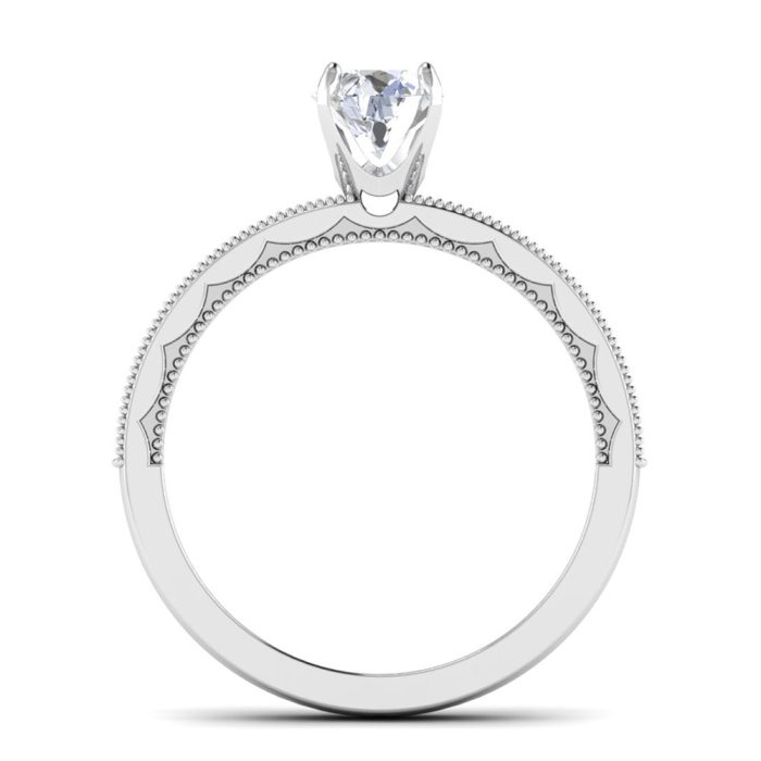 0.75 ct Natural Diamond Solitaire Engagement Wedding Rings 14k Gold - Image 5