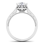 0.79 ct Natural Diamond Solitaire Engagement Wedding Rings 14k Gold - Image 5