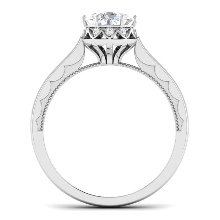 0.79 ct Natural Diamond Solitaire Engagement Wedding Rings 14k Gold - Image 5