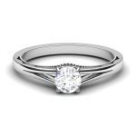 0.50 ct Natural Diamond Solitaire Engagement Wedding Rings 14k Gold - Image 2