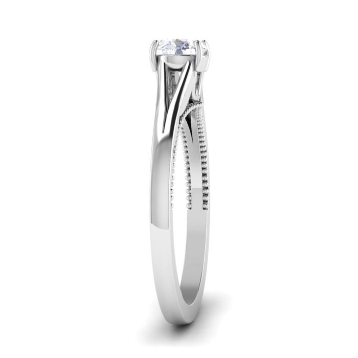 0.50 ct Natural Diamond Solitaire Engagement Wedding Rings 14k Gold - Image 4
