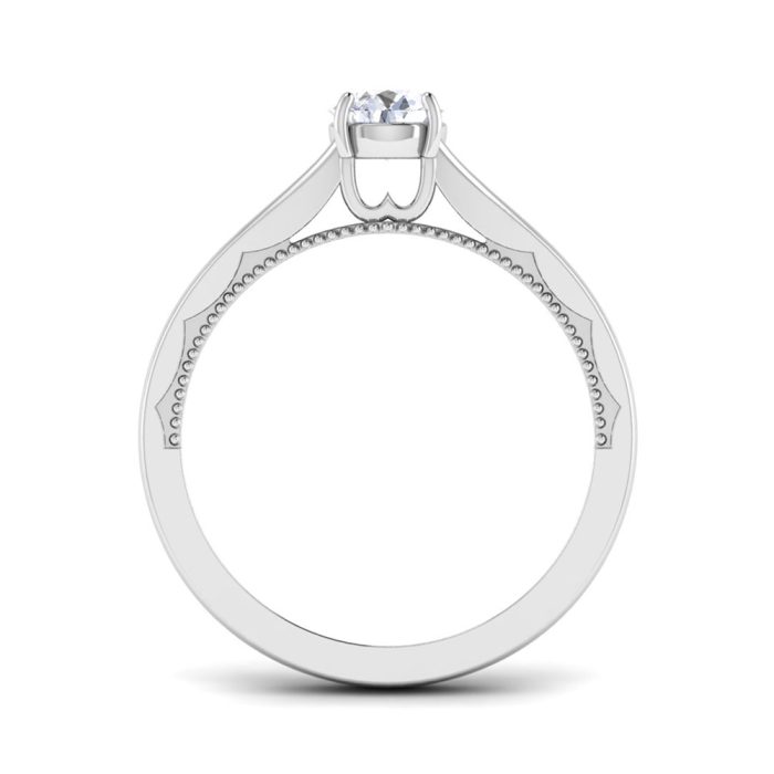 0.50 ct Natural Diamond Solitaire Engagement Wedding Rings 14k Gold - Image 5